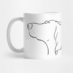 Magyar Vizsla silhouette outline Mug